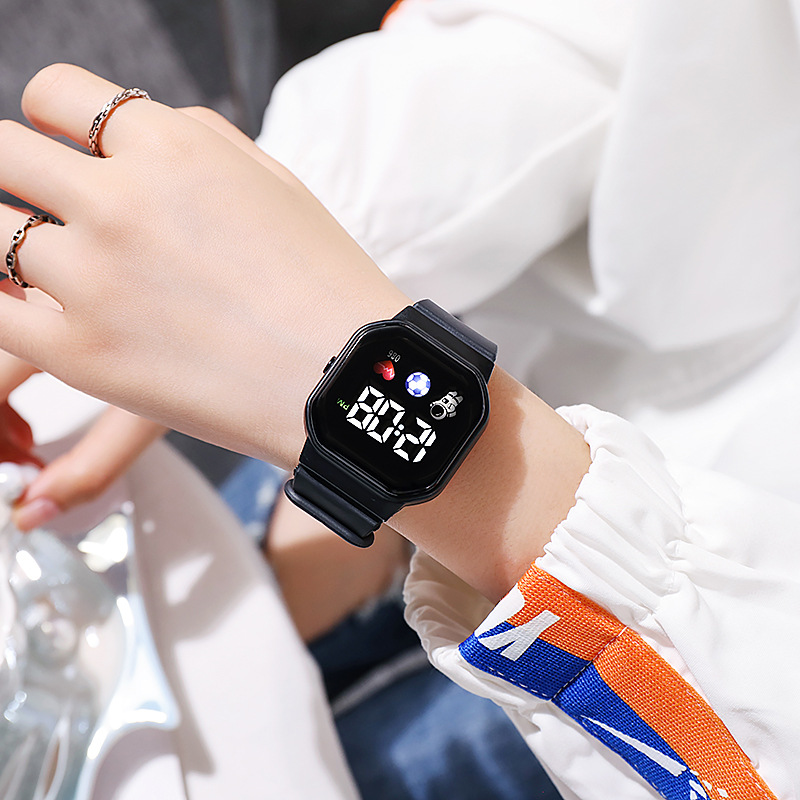 Smartwatch Watches For Girls - LED Electronic Watch, Children's Multifunctional Electronic