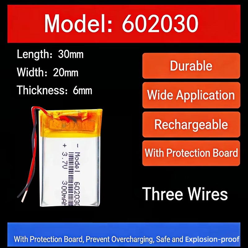 3.7V 300mAh 602030 Lithium Bat - Watch Smart Smartwatch ulasan dan harga
