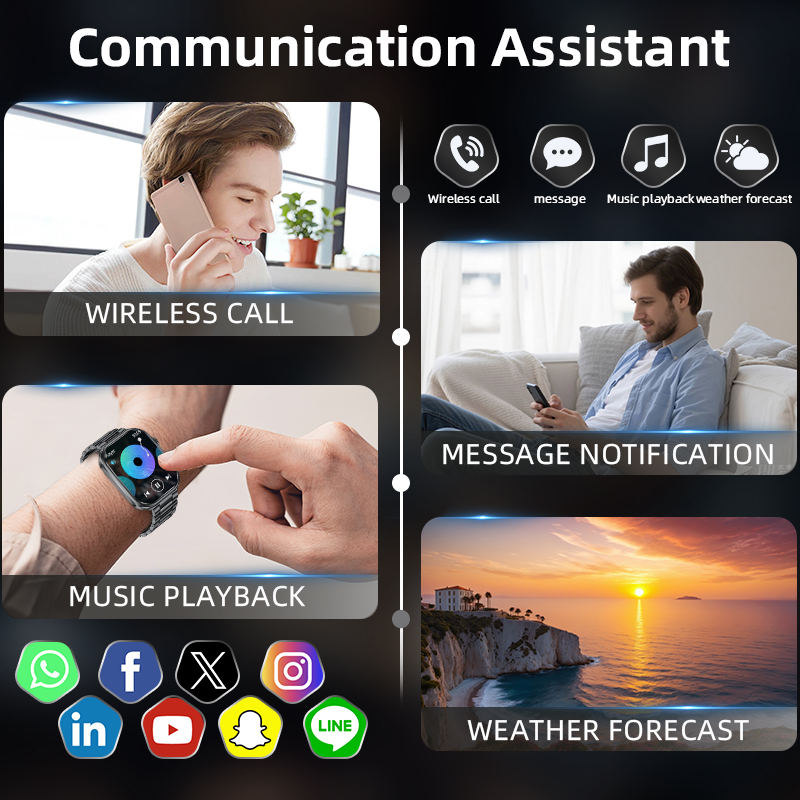 LIGE Smart Watch Men 2026 Full - Smartwatch Health Watches For Men ulasan dan harga