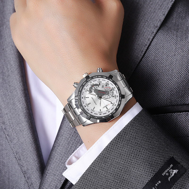 Luxury Men's Quartz Watch Stee - Smartwatch Watches Boys ulasan dan harga