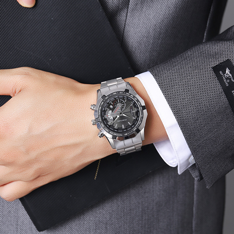 Luxury Men's Quartz Watch Stee - Smartwatch Watches Boys ulasan dan harga
