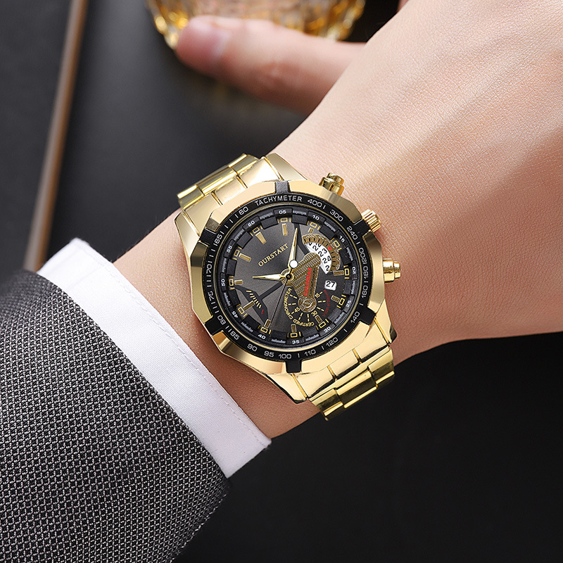 Luxury Men's Quartz Watch Stee - Smartwatch Watches Boys ulasan dan harga