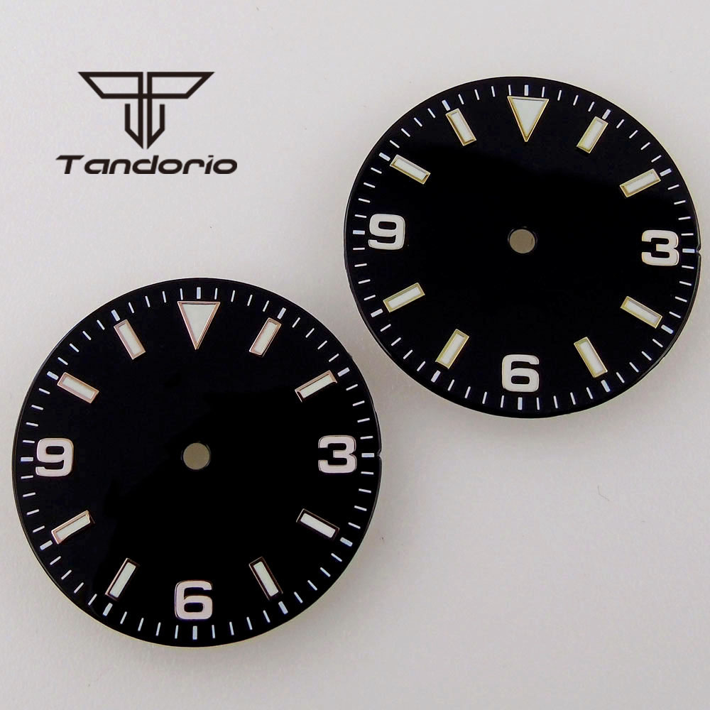 29mm Black/Blue Watch Dial Fit - Luminous Dial Face ulasan dan harga