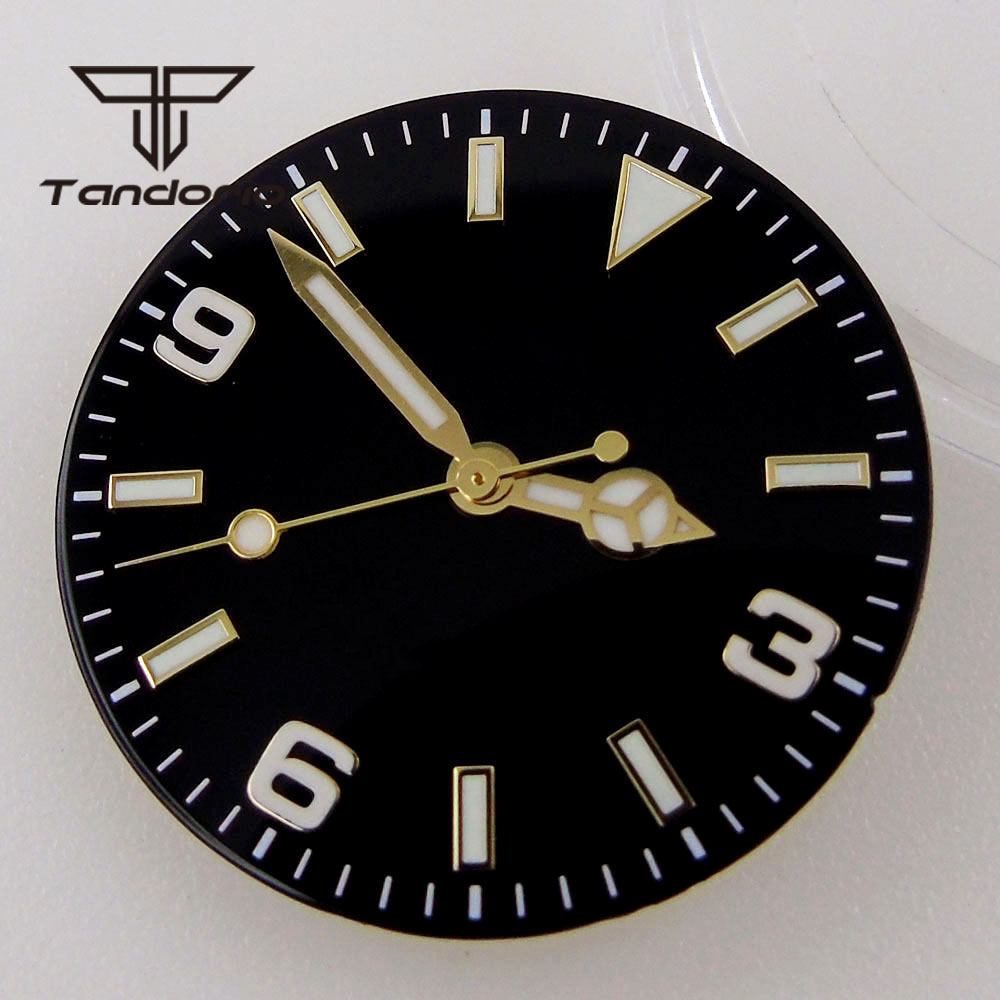 29mm Black/Blue Watch Dial Fit - Luminous Dial Face ulasan dan harga