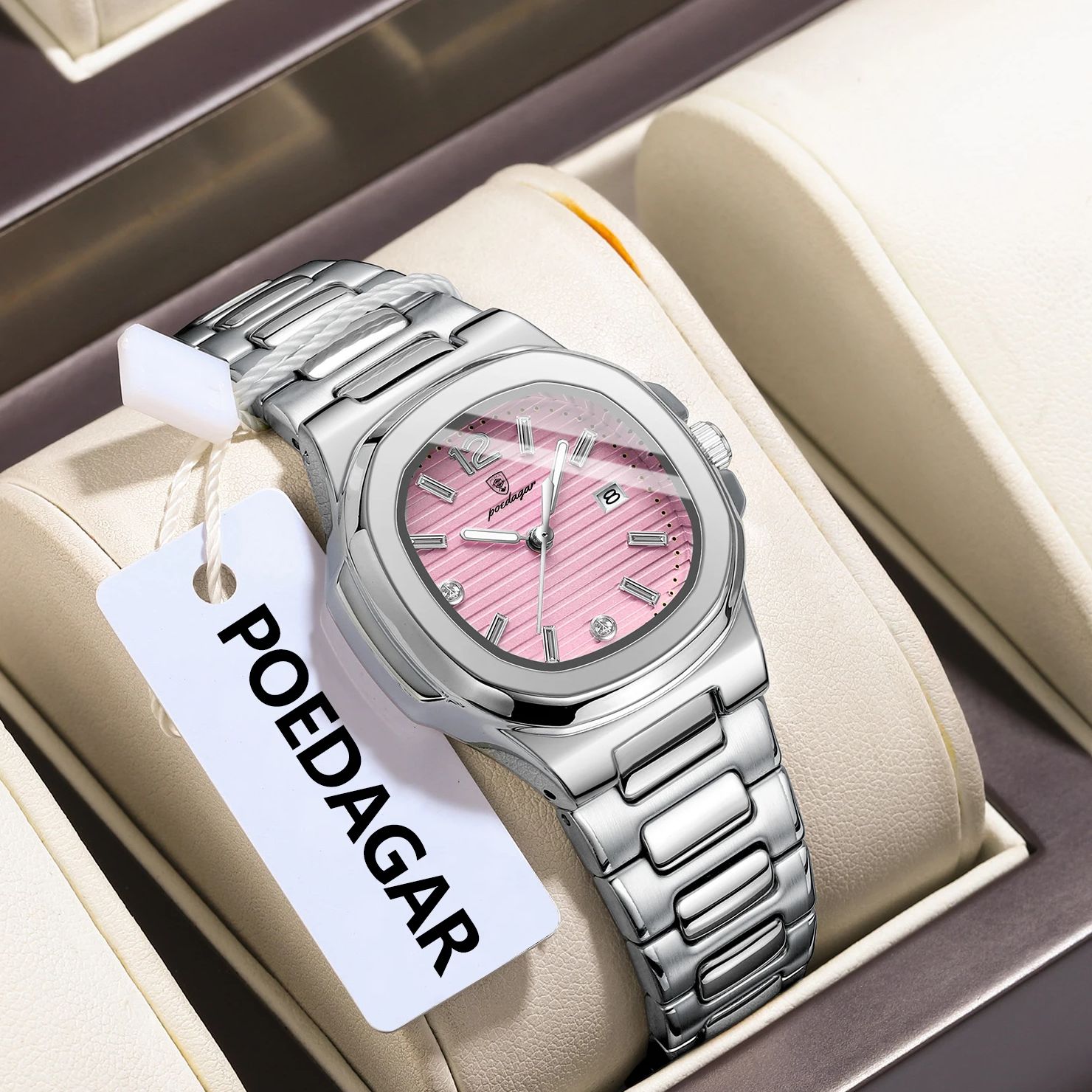 POEDAGAR Square Fashion Woman  - Waterproof Diving Watch ulasan dan harga