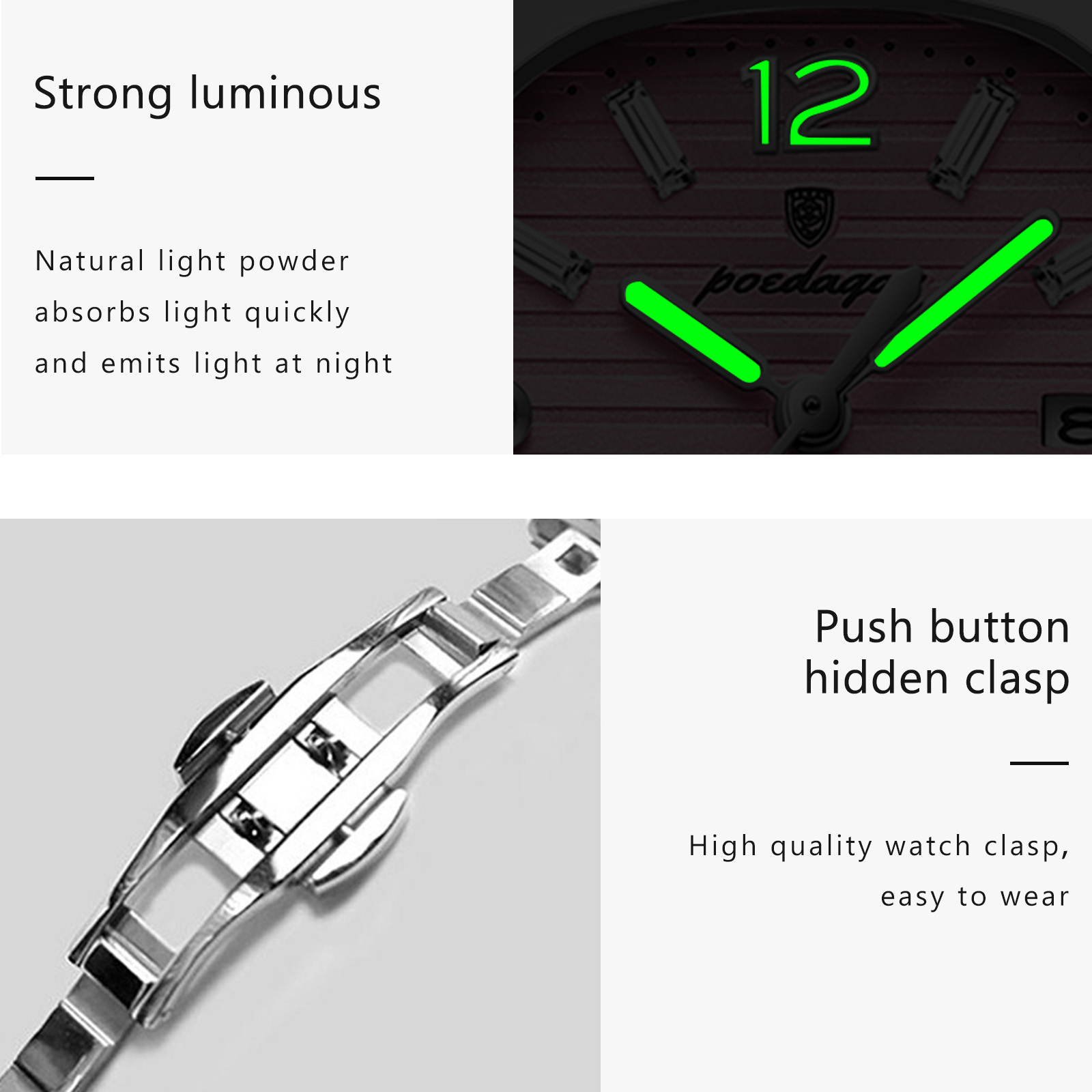 POEDAGAR Square Fashion Woman  - Waterproof Diving Watch ulasan dan harga