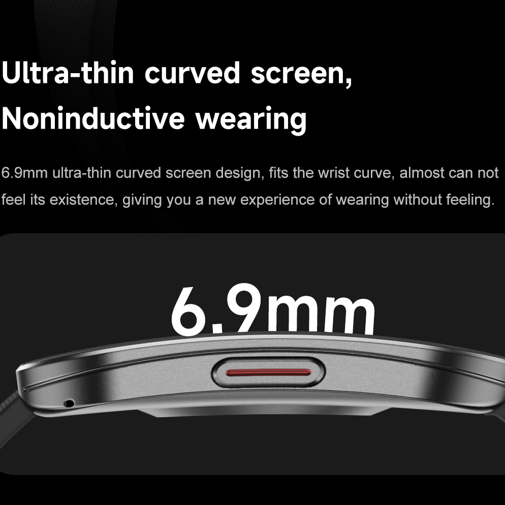 Amoled Ultra-thin Curved Water - Smartwatch Health Watches For Men ulasan dan harga