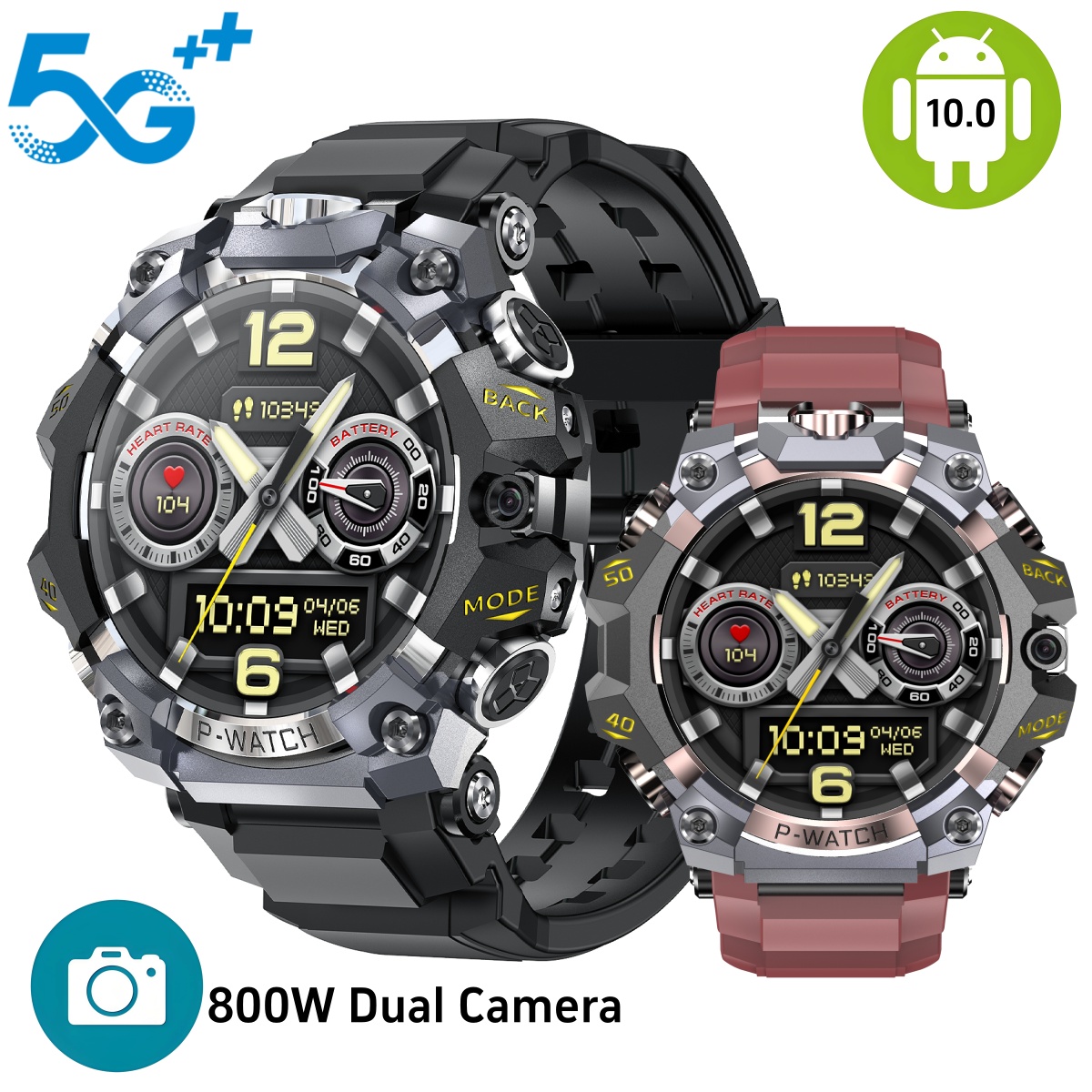Q668 Smartwatch Android 10.0 1 - Heart Rate Gps Watch ulasan dan harga