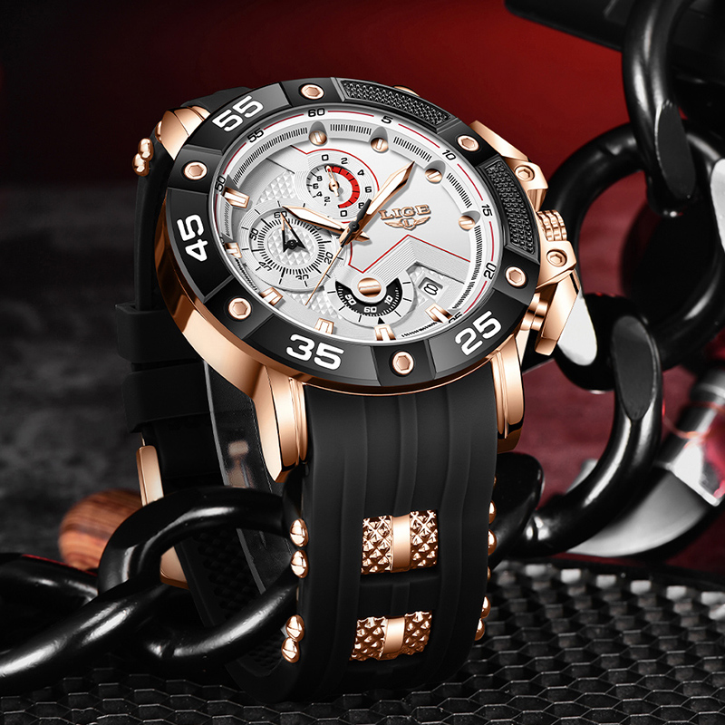 LIGE quartz Top brand luxury w - Smartwatch Branded Watches For Men ulasan dan harga