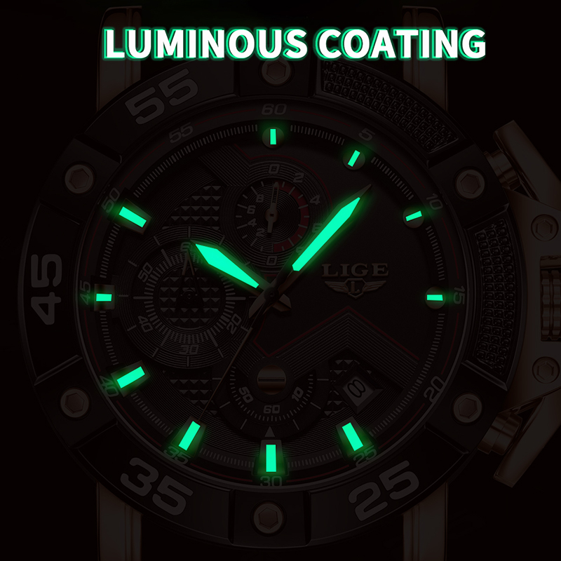 LIGE quartz Top brand luxury w - Smartwatch Branded Watches For Men ulasan dan harga