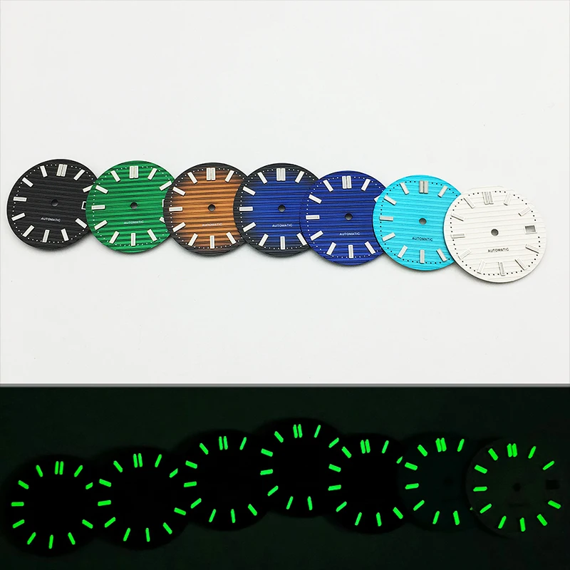 29.8mm NH35 Watch Dial Green L - Luminous Dial Face ulasan dan harga