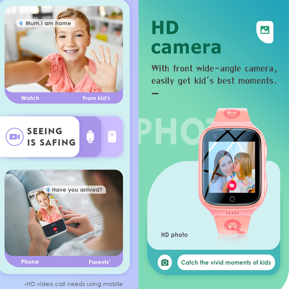 4G Smart Watch Kids GPS WiFi V - Smartwatch Watches For Kid Boy With Alarm ulasan dan harga