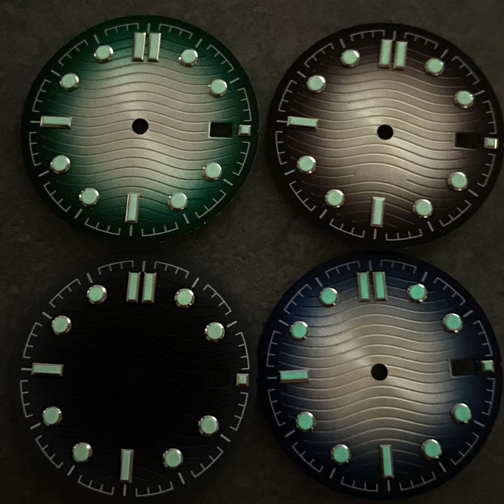 Wave Dial Sunburst Watch Dial  - Luminous Dial Face ulasan dan harga