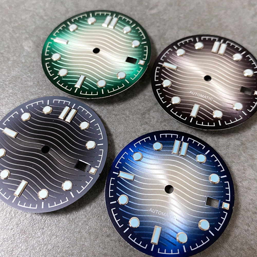 Wave Dial Sunburst Watch Dial  - Luminous Dial Face ulasan dan harga