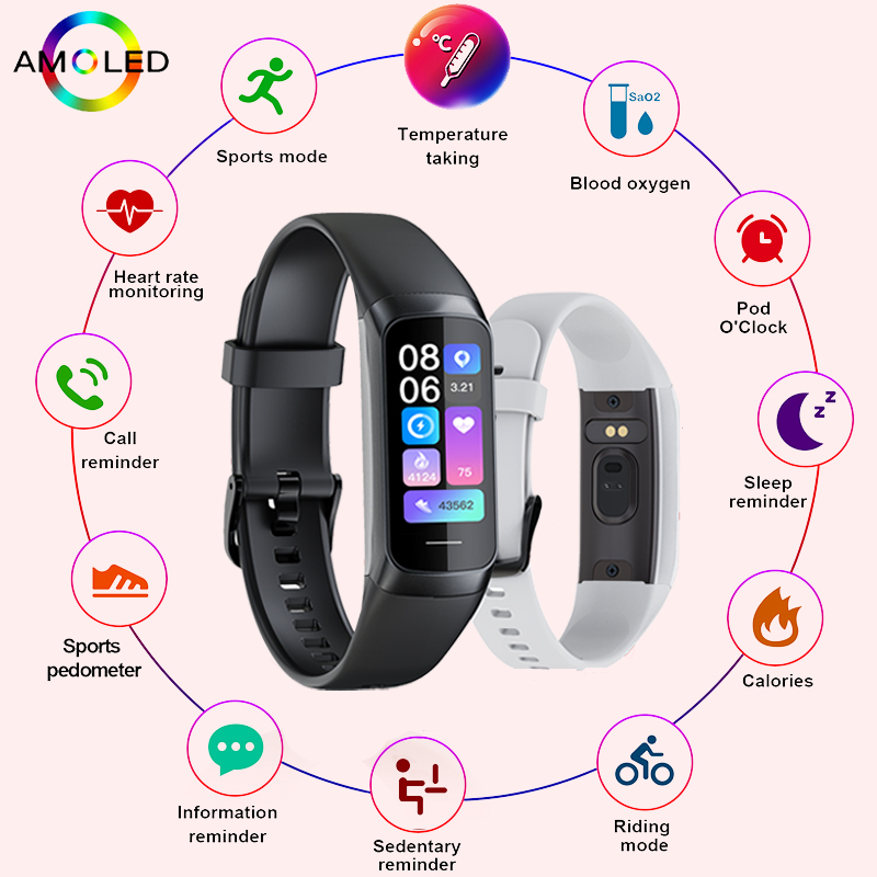 LIGE 1.1 Inch Amoled Heart Rat - Smartwatch Slim Watches For Men ulasan dan harga