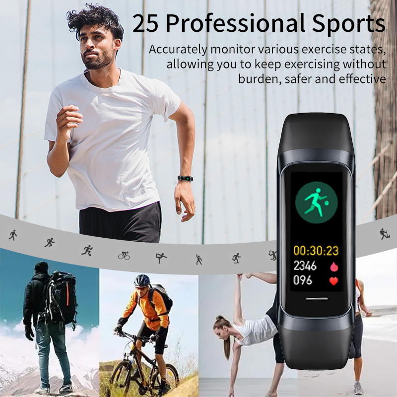 LIGE 1.1 Inch Amoled Heart Rat - Smartwatch Slim Watches For Men ulasan dan harga