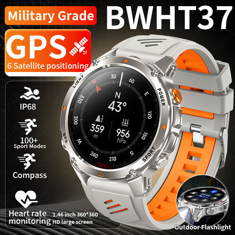 LIGE Rugged GPS Track Smart Wa - Watch Smart Smartwatch ulasan dan harga
