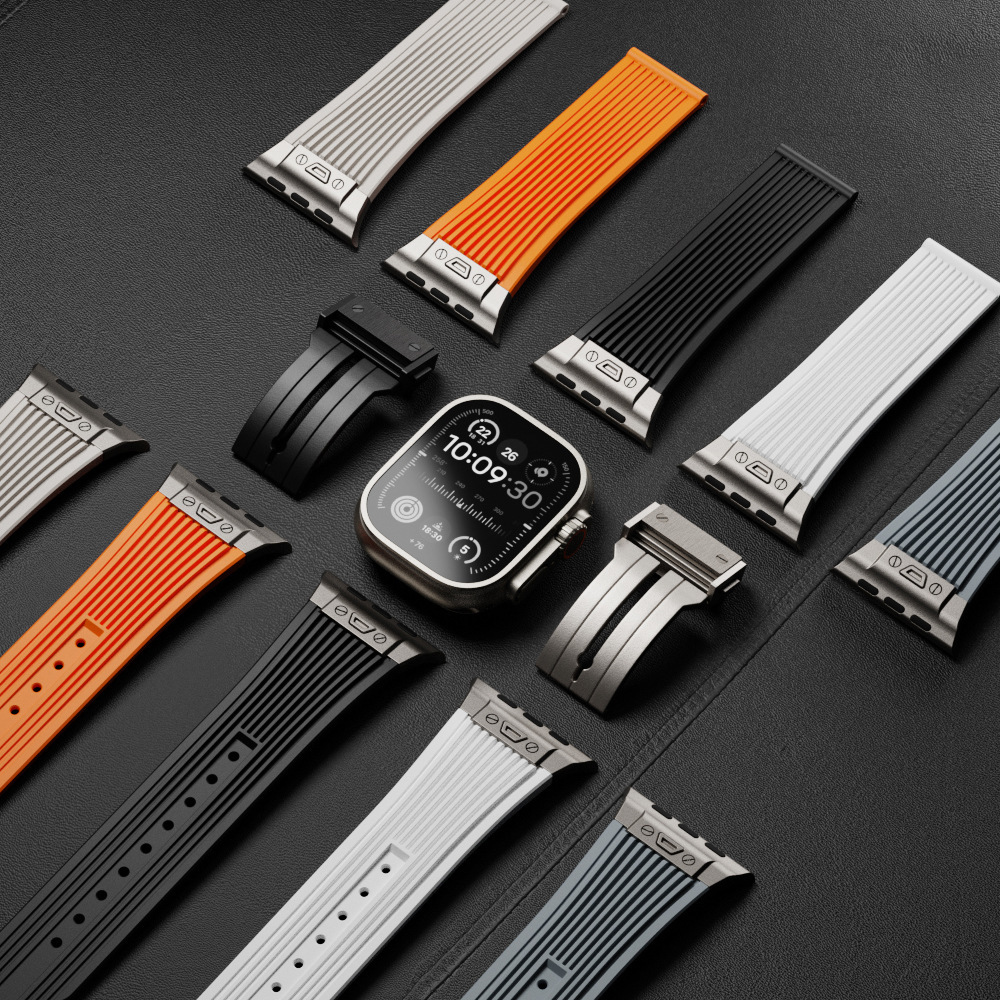 Silicone Strap for Apple Watch - Smartwatch Slim Watches For Men ulasan dan harga