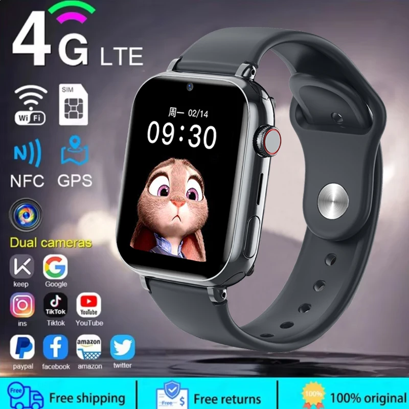 2025 Smart Watch Kids LBS Loca - Smartwatch Watches For Kid Boy With Alarm ulasan dan harga