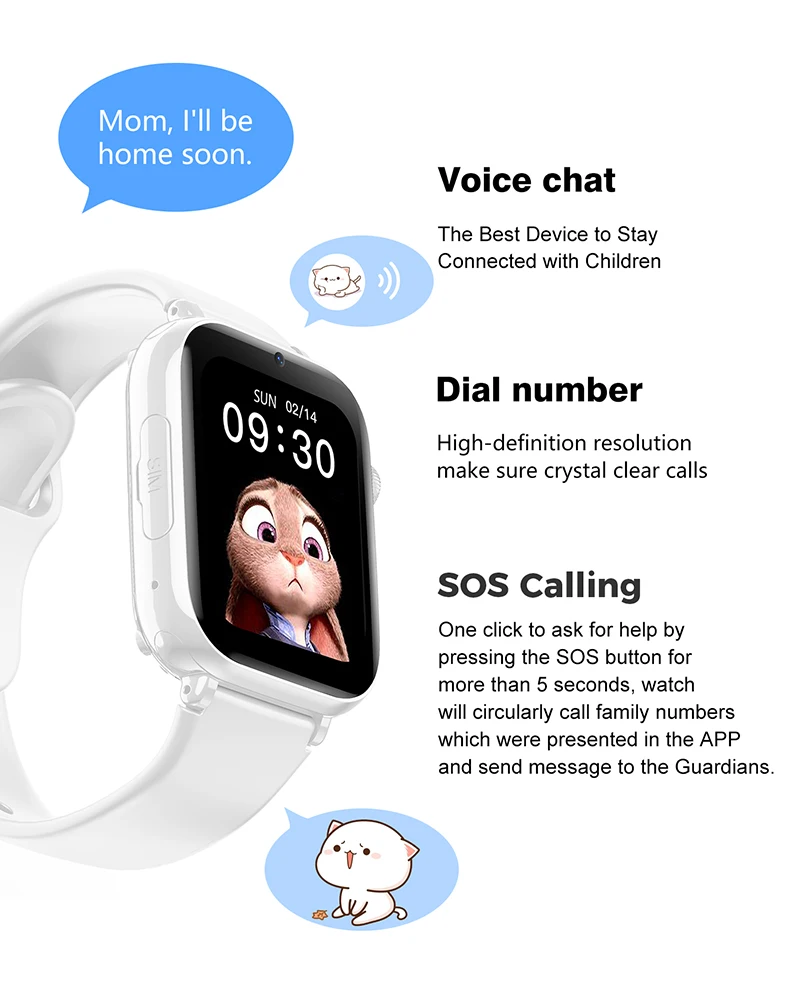 2025 Smart Watch Kids LBS Loca - Smartwatch Watches For Kid Boy With Alarm ulasan dan harga
