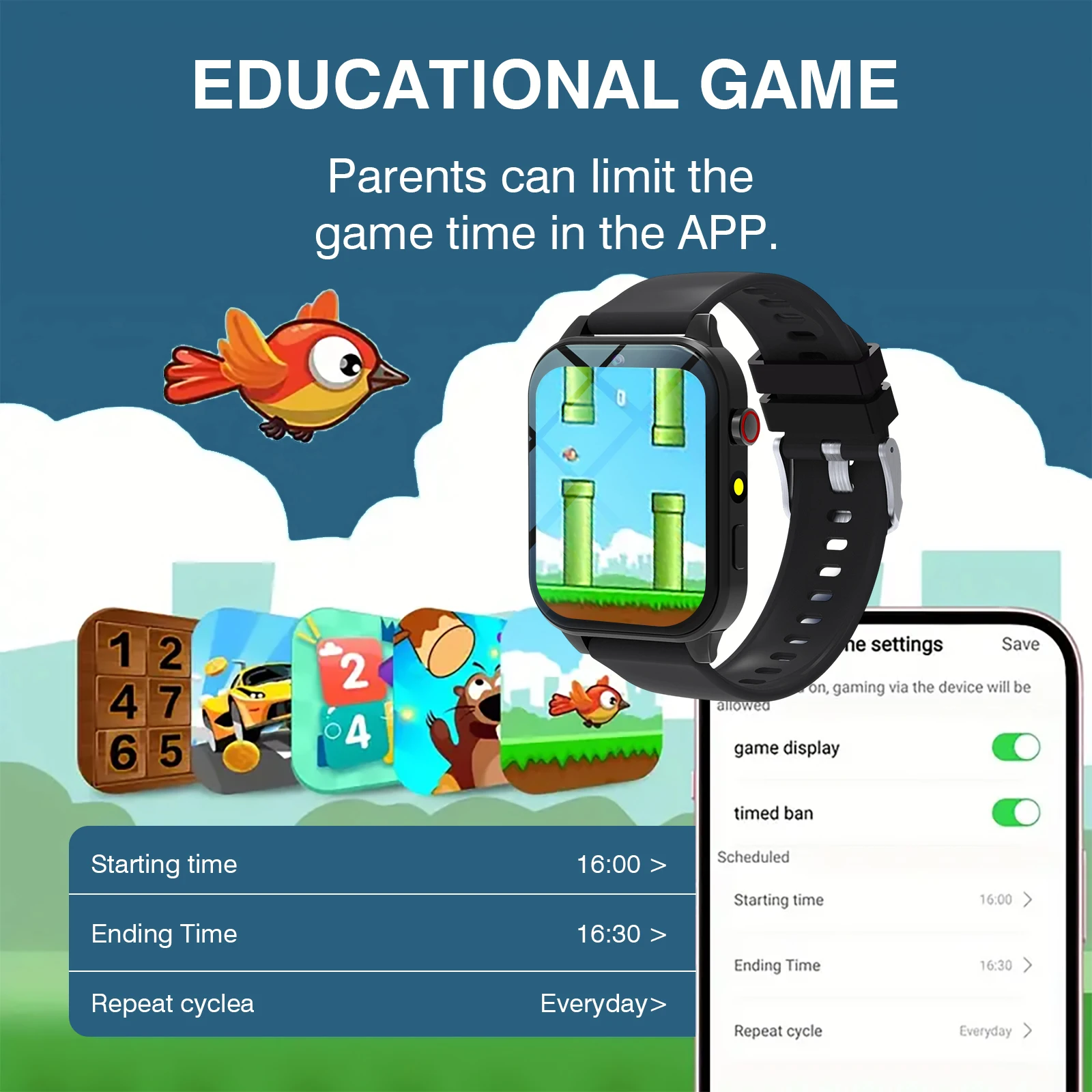 Kids′s Smart Watch 18 Games Ca - Smartwatch Watches For Kid Boy With Alarm ulasan dan harga