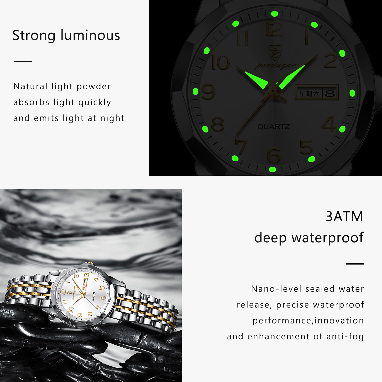 POEDAGAR Elegant Ladies Watche - Waterproof Diving Watch ulasan dan harga