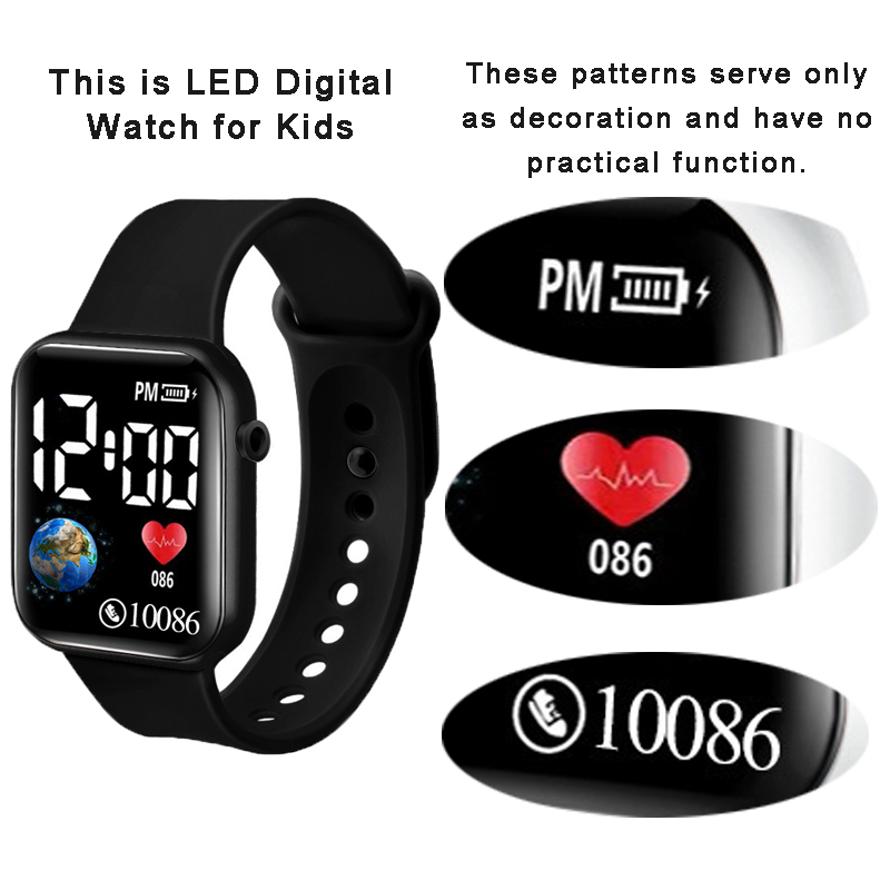 YIKAZE Kids Watches LED Digita - Smartwatch Watches For Girls ulasan dan harga