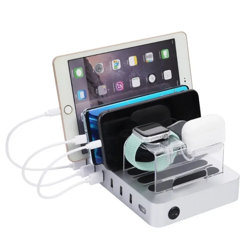 6USB desktop phone holder, sma - Watch Smart Smartwatch ulasan dan harga