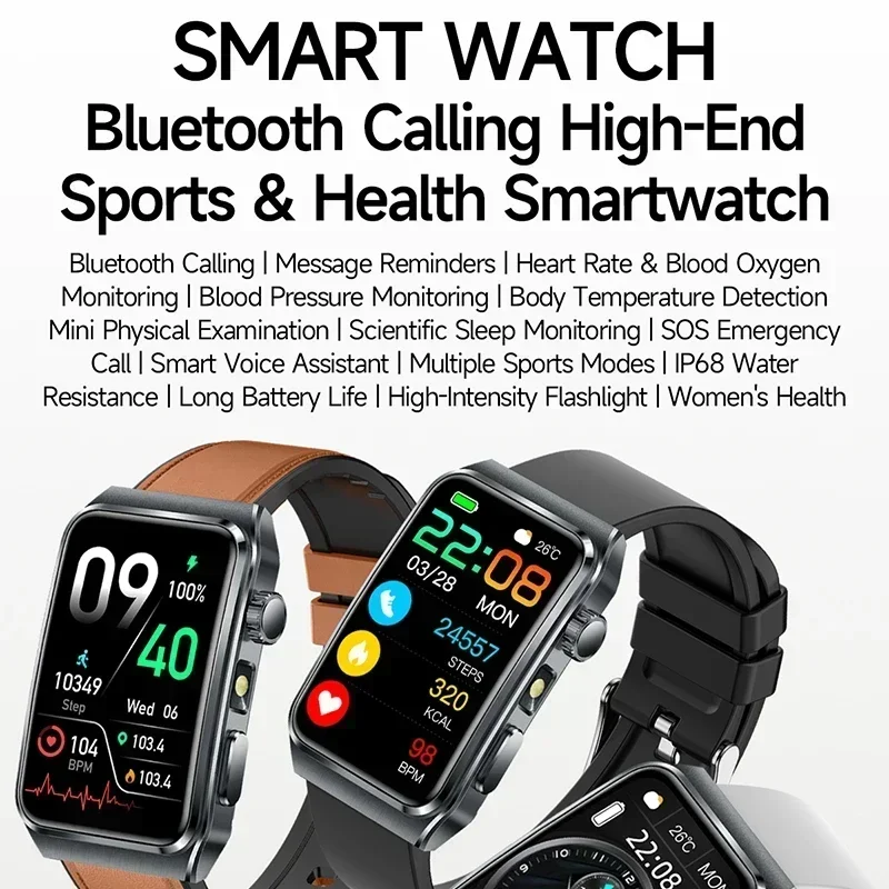 2026 New ECG+PPG Health Analys - Smartwatch Health Watches For Men ulasan dan harga
