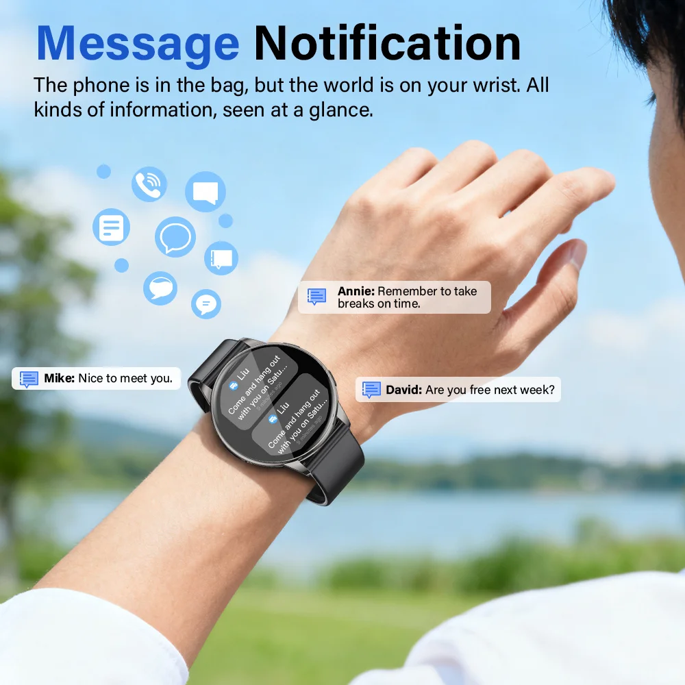 Smartwatch, Full Touch Screen  - French Connection Watches Smartwatch App ulasan dan harga